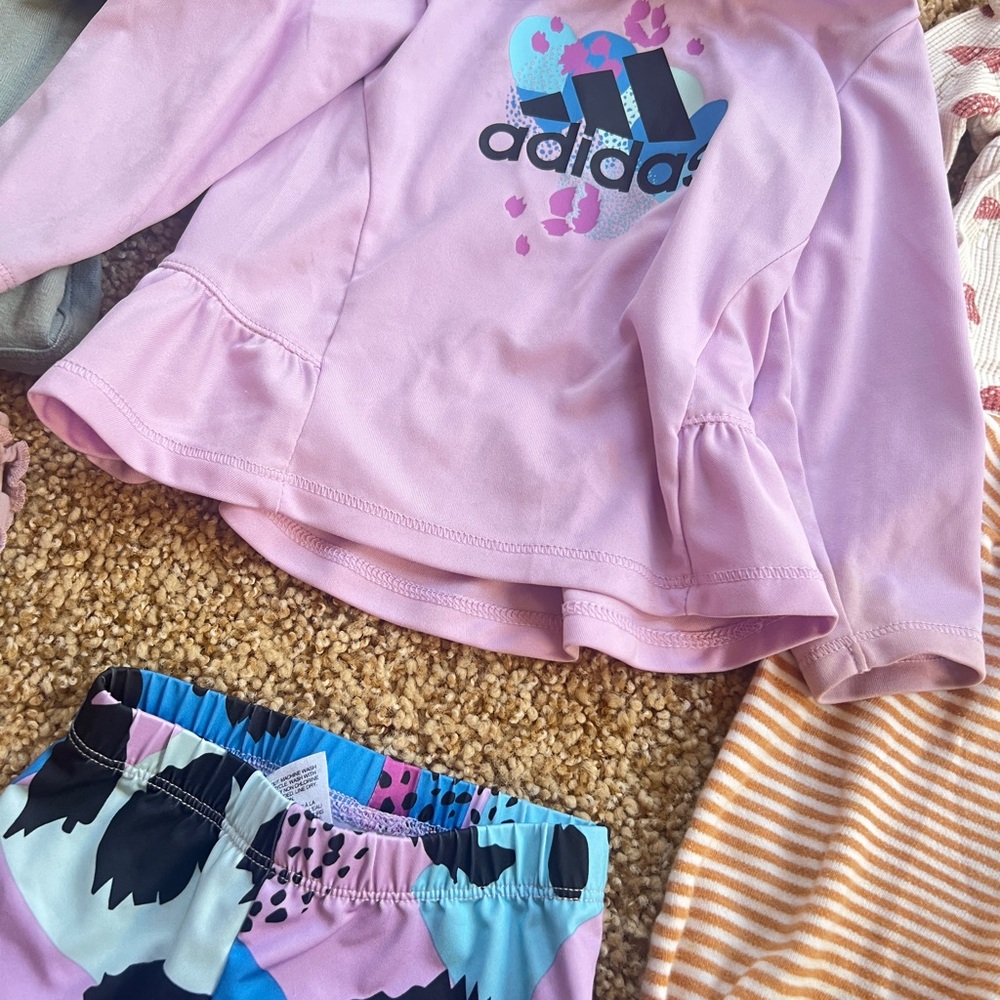 Baby Girl 9M Clothing Bundle Adidas Levi’s Carter’s 10pc Lot - Picture 2 of 6